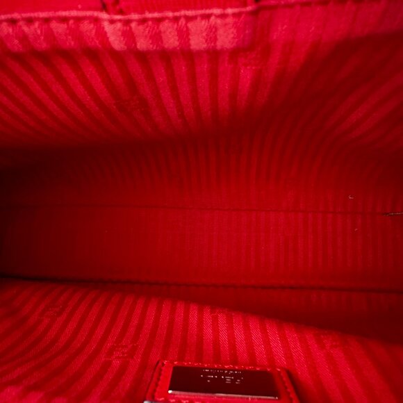 Fendi Red Petit 2Jours Leather Satchel - Picture 11 of 16